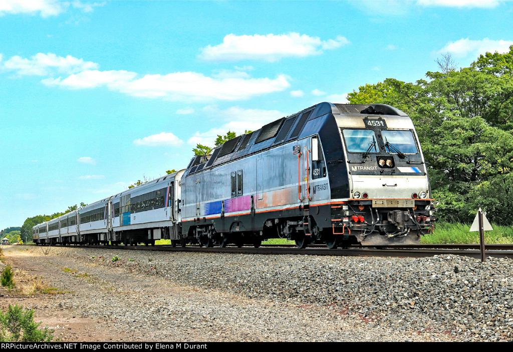 NJT 4531 on train 5525